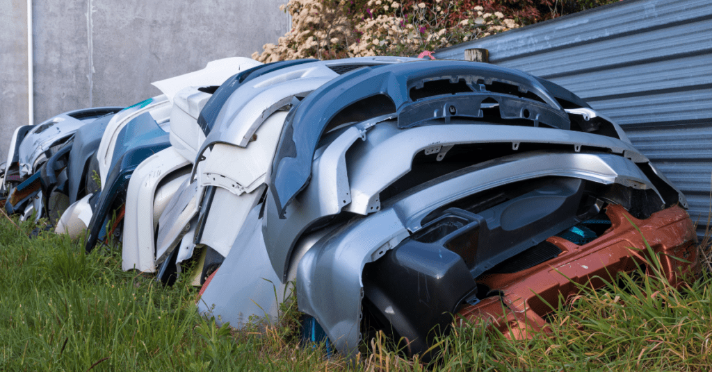 A pile of aftermarket bumpers.